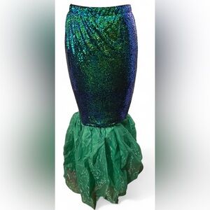 Funna Mermaid Tail Sequin Maxi Skirt Women’s Size M Cosplay Party Costume Skirt